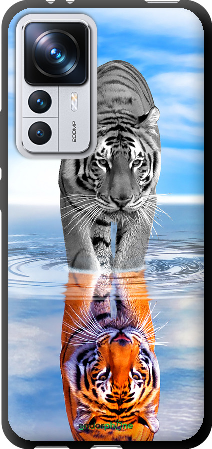 TPU чехол Тигр для Xiaomi 12T - 6016b-3332 изображение 