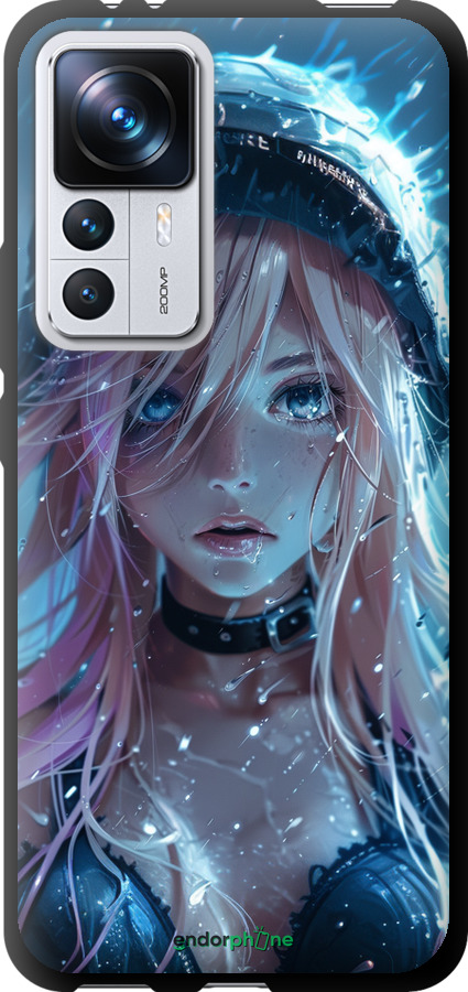 TPU чехол Аніме-діва під дощем для Xiaomi 12T - 6120b-3332 изображение 
