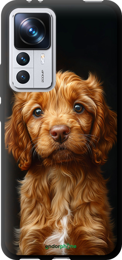 TPU чехол Cocker spaniel на чорному фоні для Xiaomi Redmi K50 Ultra - 6137b-3331 изображение 