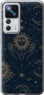 Силіконовий чехол Celestial Harmony: Sun & Moon Gold Mystic Pattern для Xiaomi Redmi K50 Ultra - 6778u-3331 изображение 