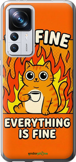 Силіконовий чехол Funny Cat для Xiaomi 12T - 6786u-3332 изображение 
