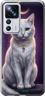 Силіконовий чехол Mystic White Cat Gothic Dark Purple Gold для Xiaomi Redmi K50 Ultra - 6805u-3331 изображение 