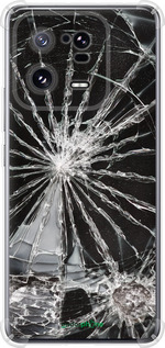 Силикон с усиленными углами чехол Glass для Xiaomi 13 Pro - 6608sp-2959 изображение 