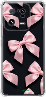 Силіконовий протиударний с посиленими кутами чехол Coquette Ribbons Dark Coquette для Xiaomi 13 Pro - 6767sp-2959 изображение 