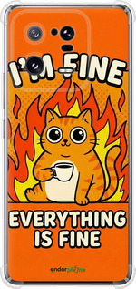 Силикон с усиленными углами чехол Funny Cat для Xiaomi 13 Pro - 6786sp-2959 изображение 