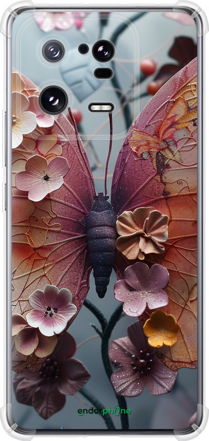 Силіконовий протиударний с посиленими кутами чехол Fairy Butterfly для Xiaomi 13 Pro - 6048sp-2959 изображение 