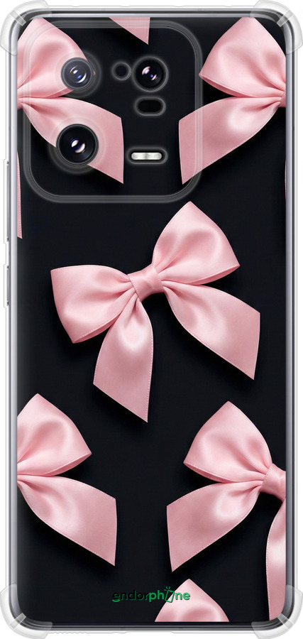 Силіконовий протиударний с посиленими кутами чехол Coquette Ribbons Dark Coquette для Xiaomi 13 Pro - 6767sp-2959 изображение 