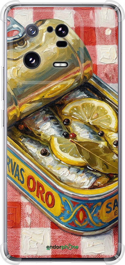 Силіконовий протиударний с посиленими кутами чехол Vintage Sardine Tin Phone для Xiaomi 13 Pro - 6772sp-2959 изображение 