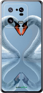 Силіконовий чехол Лебеді для Xiaomi 13 Pro - 6007u-2959 изображение 