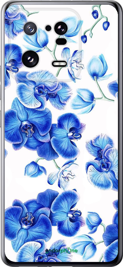 Силиконовый чехол Голубые орхидеи для Xiaomi 13 Pro - 4406u-2959 изображение 