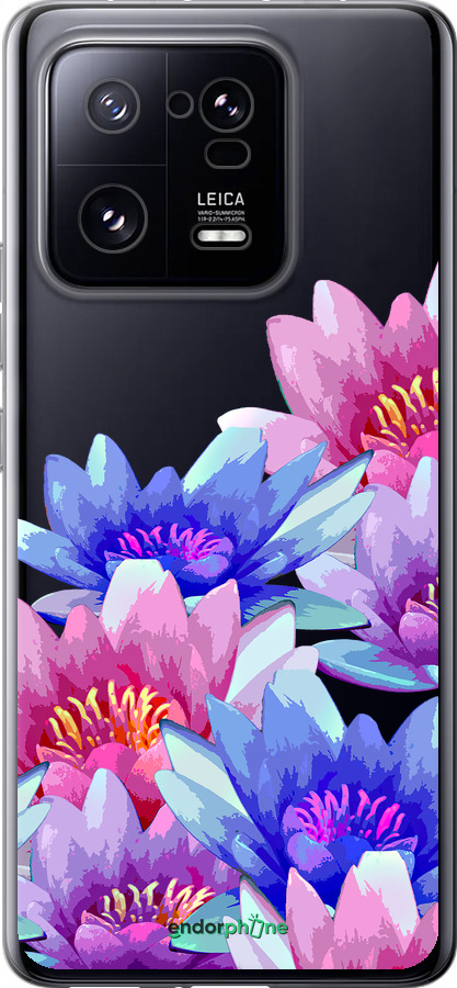 Силиконовый чехол Лотос для Xiaomi 13 Pro - 4862u-2959 изображение 
