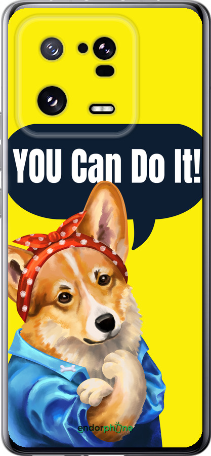 Силіконовий чехол чехол с корги You Can Do It для Xiaomi 13 Pro - 6184u-2959 изображение 