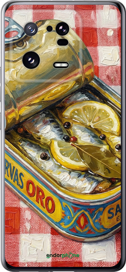 Силиконовый чехол Vintage Sardine Tin Phone для Xiaomi 13 Pro - 6772u-2959 изображение 