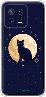 Силикон с усиленными углами чехол 'Cute Cat Celestial/Witchy' для Xiaomi 13 изображение 10