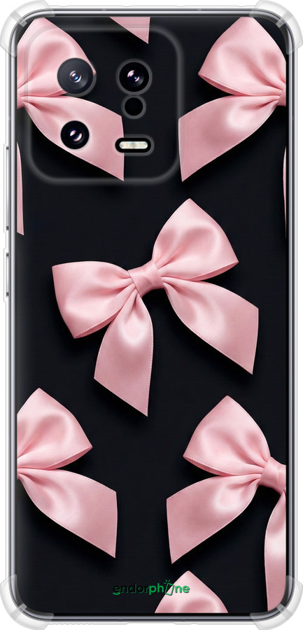 Силикон с усиленными углами чехол Coquette Ribbons Dark Coquette для Xiaomi 13 - 6767sp-2957 изображение 