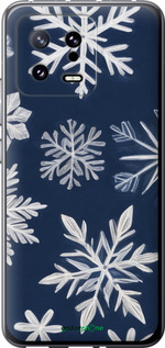 Силиконовый чехол Снежинки для Xiaomi 13 - 5821u-2957 изображение 