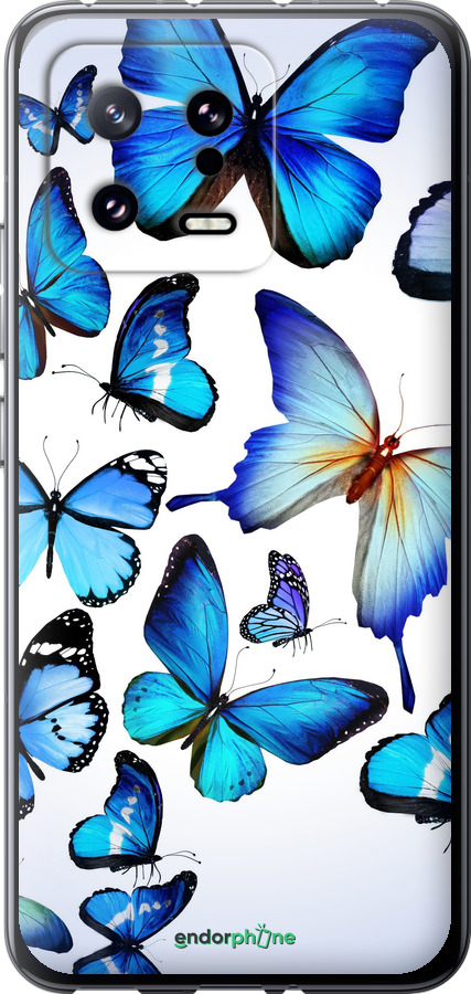 Силіконовий чехол Метелики для Xiaomi 13 - 6023u-2957 изображение 
