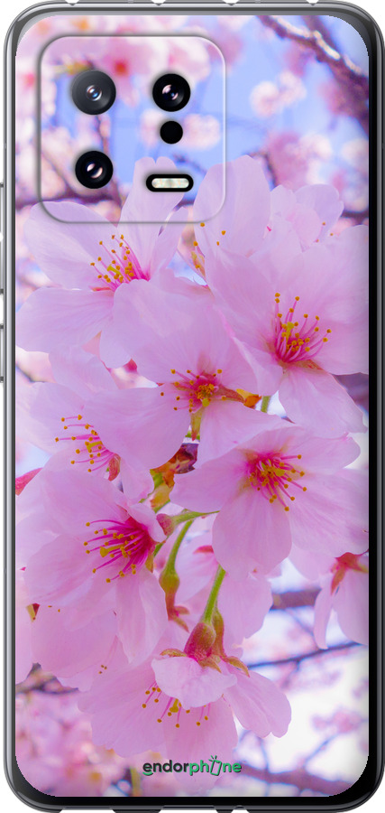 Силіконовий чехол Сакура для Xiaomi 13 - 6029u-2957 изображение 