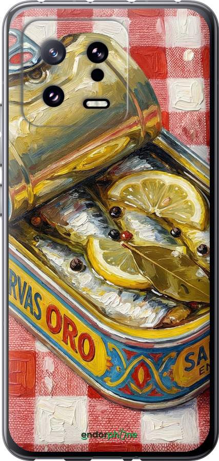 Силиконовый чехол Vintage Sardine Tin Phone для Xiaomi 13 - 6772u-2957 изображение 