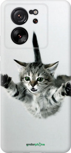 Силиконовый чехол Летящий котёнок для Xiaomi 13T PRO - 2322u-3810 изображение 