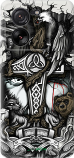 Силиконовый чехол Тату Викинг для Xiaomi 13T - 4098u-4142 изображение 