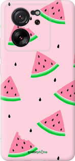 Силиконовый чехол Розовый арбуз для Xiaomi 13T - 4314u-4142 изображение 