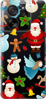 Силиконовый чехол Новогодний 1 для Xiaomi 13T PRO - 4614u-3810 изображение 