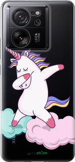 Силиконовый чехол Единорог для Xiaomi 13T PRO - 4702u-3810 изображение 