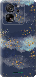 Силиконовый чехол Ночь золотые звезды для Xiaomi 13T PRO - 5421u-3810 изображение 