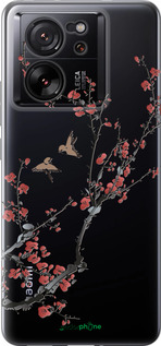 Силиконовый чехол Сакура v2 для Xiaomi 13T PRO - 5538u-3810 изображение 