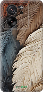 Силиконовый чехол Листья в стиле бохо для Xiaomi Redmi K60 Ultra - 5643u-4143 изображение 