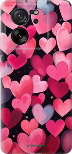 Силиконовый чехол Сердечки 4 для Xiaomi 13T - 5662u-4142 изображение 