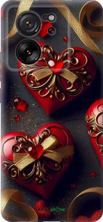 Силиконовый чехол Сердечки v4 для Xiaomi Redmi K60 Ultra - 5834u-4143 изображение 