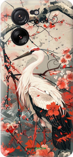 Силиконовый чехол Аист в цвету сакуры для Xiaomi Redmi K60 Ultra - 6109u-4143 изображение 