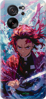 Силиконовый чехол Танджиро Камадо: Клинок рассекающий демонов для Xiaomi Redmi K60 Ultra - 6111u-4143 изображение 