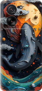 Силиконовый чехол Кит в космосе для Xiaomi Redmi K60 Ultra - 6328u-4143 изображение 