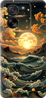 Силиконовый чехол Арт волны для Xiaomi Redmi K60 Ultra - 6332u-4143 изображение 