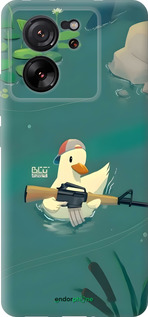 Силиконовый чехол Уточка с автоматом для Xiaomi Redmi K60 Ultra - 6356u-4143 изображение 