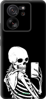 Силиконовый чехол Скелет делает Selfie для Xiaomi 13T - 6535u-4142 изображение 