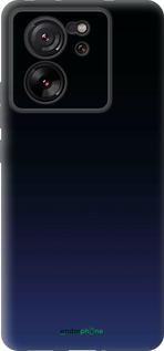 Силиконовый чехол Градиент в тёмно - синем стиле для Xiaomi 13T - 6542u-4142 изображение 