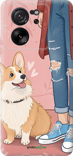 Силиконовый чехол Корги 3 для Xiaomi Redmi K60 Ultra - 6707u-4143 изображение 