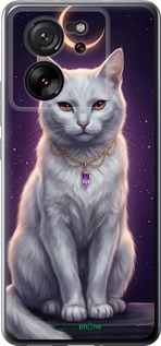 Силиконовый чехол Mystic White Cat Gothic Dark Purple Gold для Xiaomi 13T PRO - 6805u-3810 изображение 