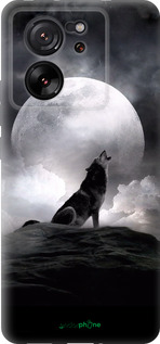 Силиконовый чехол Воющий волк для Xiaomi 13T - 934u-4142 изображение 