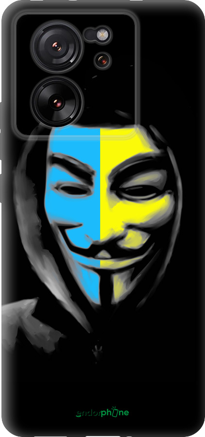 Силиконовый чехол Украинский анонимус для Xiaomi Redmi K60 Ultra - 1062u-4143 изображение 