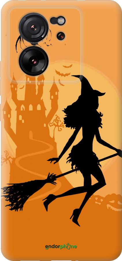 Силиконовый чехол Ведьма на метле для Xiaomi Redmi K60 Ultra - 1184u-4143 изображение 