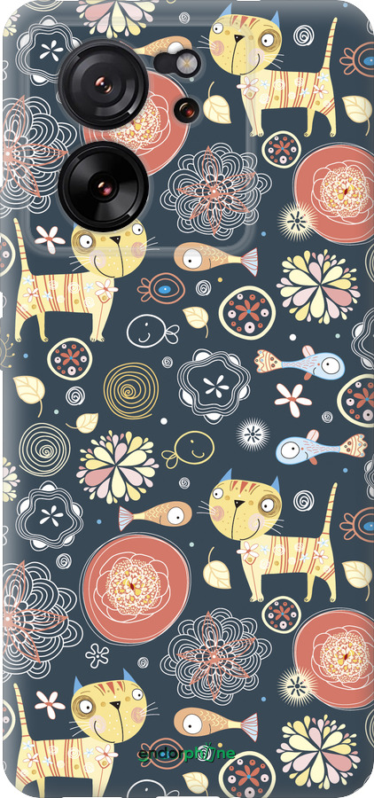 Силиконовый чехол Котята v4 для Xiaomi Redmi K60 Ultra - 1224u-4143 изображение 