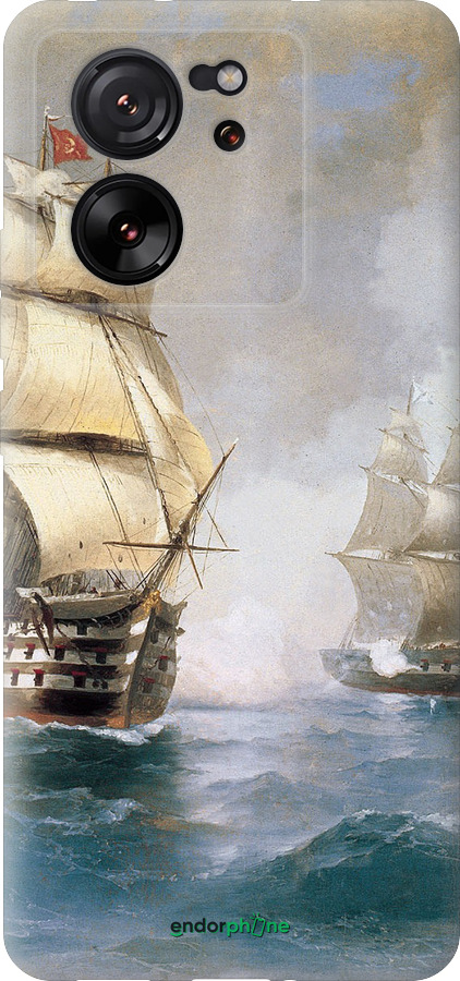 Силиконовый чехол Айвазовский. Корабли для Xiaomi 13T - 160u-4142 изображение 
