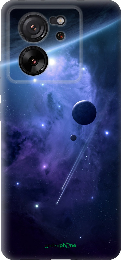 Силиконовый чехол Планеты в синем космосе для Xiaomi Redmi K60 Ultra - 171u-4143 изображение 