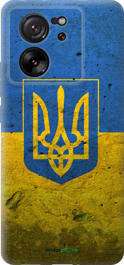 Силиконовый чехол Флаг и герб Украины 2 для Xiaomi 13T PRO - 378u-3810 изображение 