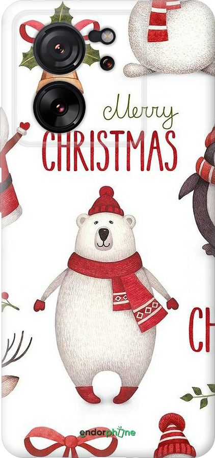 Силиконовый чехол Merry Christmas для Xiaomi Redmi K60 Ultra - 4106u-4143 изображение 